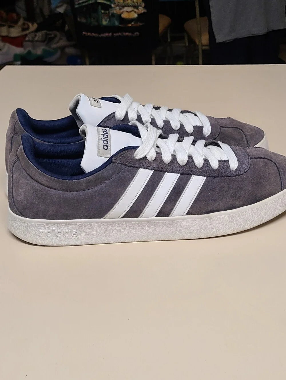Adidas VL Court 2.0 casual suede low top casual sneakers size 13